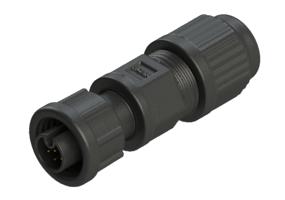 IP67 A-size(Mini) 6 Pins 公針 外部線組裝式 防水連接器 CAN-L406SA