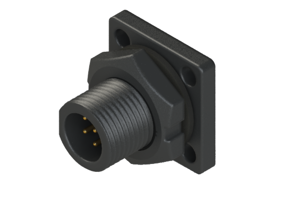 IP66 to 68 A-size(Mini) 2 Pins 公針 設備面板端 防水連接器 CAD-P102QSR IP66 to 68 A-size(Mini) 2 Pins 公針 設備面板端 防水連接器 CAD-P102QSR