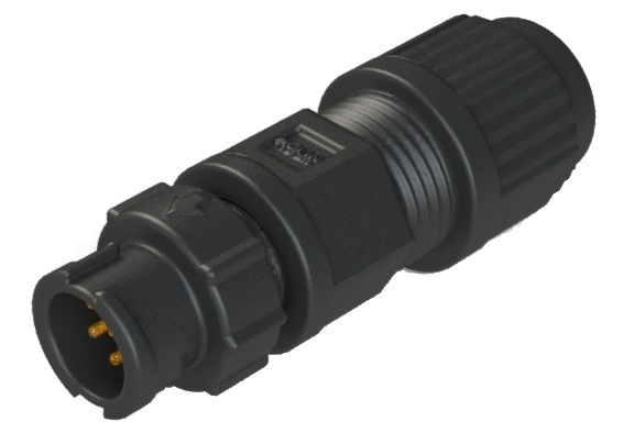 Waterproof IP67 A-size(Mini) 6 Pins Male Field-attachable Connector CAN-L106SA