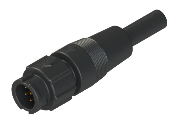 Waterproof IP66 to 68 A-size(Mini) 6 Pins Male Cable Assembly Connector CAN-L106SN