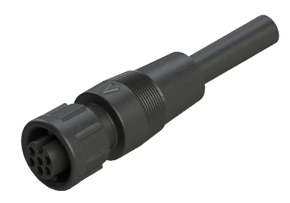 IP66 to 68 A-size(Mini) 3 Pins 母針 外部線材加工 防水連接器 CAD-L203SN