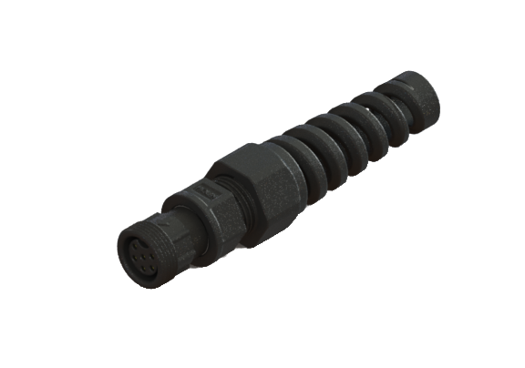 Waterproof IP67 B-size(Standard) 2 Pins Female Field-attachable Connector CBD-P302SAM