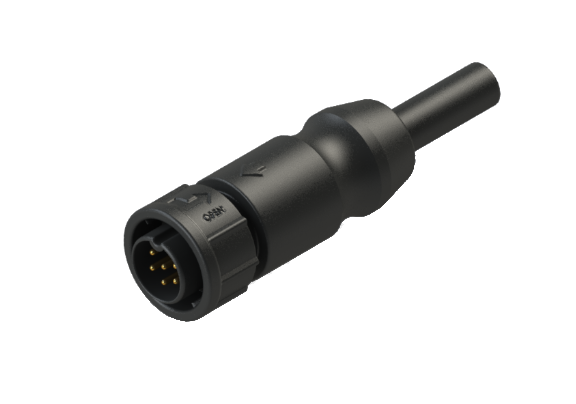 Étanchéité IP66 à 68 Taille B (standard) Connecteur d'assemblage de câble mâle à 6 broches CBD-Q406SN