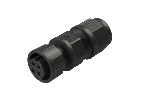 Waterproof IP67 B-size(Standard) 2 Pins Female Field-attachable Connector CBP-L202SAC