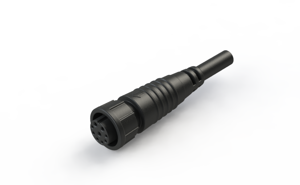 Waterproof IP66 to 68 B-size(Standard) Hybrid 3+6 Female Cable Assembly Connector CBPD-L236SM