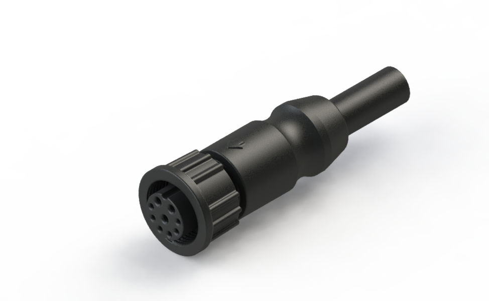 Waterproof IP66 to 68 B-size(Standard) Hybrid 3+6 Female Cable Assembly Connector CBPD-P236SN