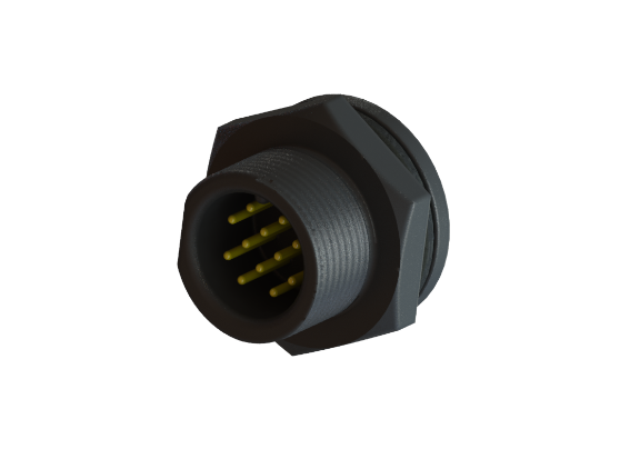 防水 IP66 ～ 68 B サイズ (標準) 11 ピン オス デバイスパネルコネクタ CBN-P111CPR