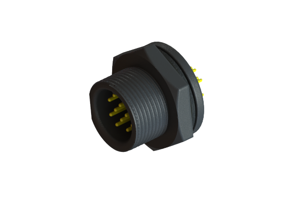 防水 IP66 ～ 68 B サイズ (標準) 11 ピン オス デバイスパネルコネクタ CBN-P111CSR