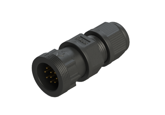 Waterproof IP67 C-size(Middle) 9 Pins Male Field-attachable Connector CCD-P109SA