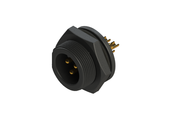 Wasserdicht IP66 bis 68 Größe C (Mitte) 3-poliger Einbaustecker CCG-P103CSR Wasserdicht IP66 bis 68 Größe C (Mitte) 3-poliger Einbaustecker CCG-P103CSR