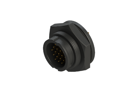 Wasserdicht IP66 bis 68 C-Größe (Mitte) 18-poliger Einbaustecker CCN-L118CPR Wasserdicht IP66 bis 68 C-Größe (Mitte) 18-poliger Einbaustecker CCN-L118CPR