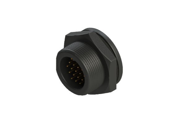 Wasserdicht IP66 bis 68 Größe C (Mitte) 18-poliger Einbaustecker CCN-P118CSR Wasserdicht IP66 bis 68 Größe C (Mitte) 18-poliger Einbaustecker CCN-P118CSR