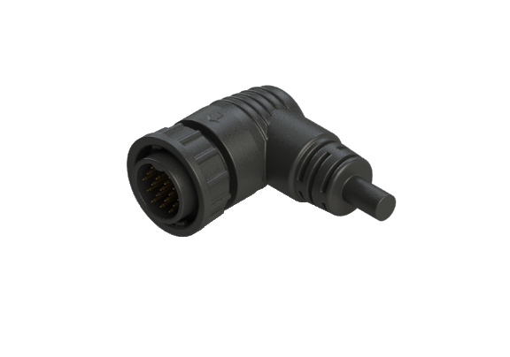 防水IP66～68 Dサイズ(大) 18ピン オスピン 外部ケーブル加工 コネクタ CDD-L418RM