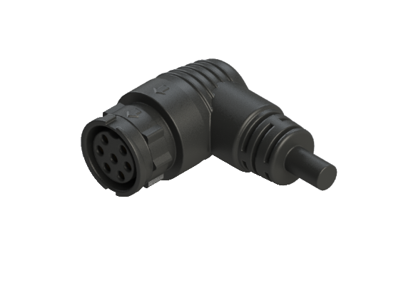 IP66 to 68 D-size(Large) 7 Pins 母針 外部線材加工 防水連接器 CDG-L307RM