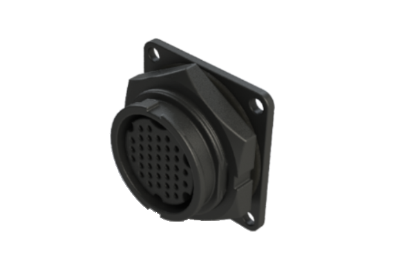 IP66 to 68 E-size(Marco) 37 Pins 母針 設備面板端 防水連接器 CEN-L337QSR