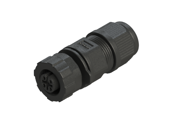 Wasserdicht IP66 bis 68 M12 A-Code 3-polige konfektionierbare Buchse A12D-P203SA