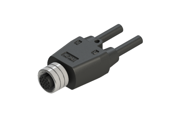 IP66 to 68 M12 A code M12 Accessories 17 Pins 母針 分接器 防水連接器 A12Y-MFCC1700