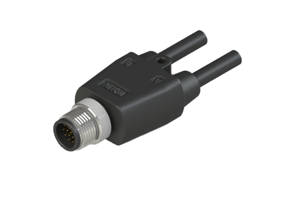 IP66 to 68 M12 A code M12 Accessories 17 Pins 公針 分接器 防水連接器 A12Y-MMCC1700