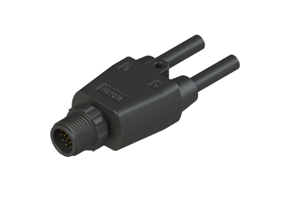 IP66 to 68 M12 A code M12 Accessories 17 Pins 公針 分接器 防水連接器 A12Y-PMCC1700