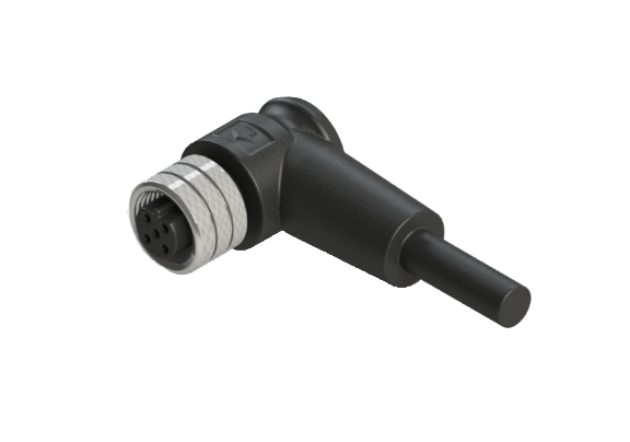 Waterproof IP66 to 68 M12 B code 4 Pins Female Cable Assembly Connector B12D-M204RN