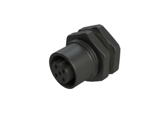 Wasserdichter IP66 bis 68 M12 B-Code 5-polige Einbaubuchse B12D-P205HPR Wasserdichter IP66 bis 68 M12 B-Code 5-polige Einbaubuchse B12D-P205HPR