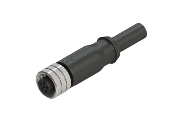 Waterproof IP66 to 68 M12 C code 3 Pins Female Cable Assembly Connector C12D-M203SN
