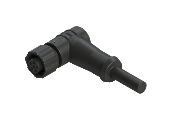 Waterproof IP66 to 68 M12 C code 5 Pins Female Cable Assembly Connector C12D-P205RN