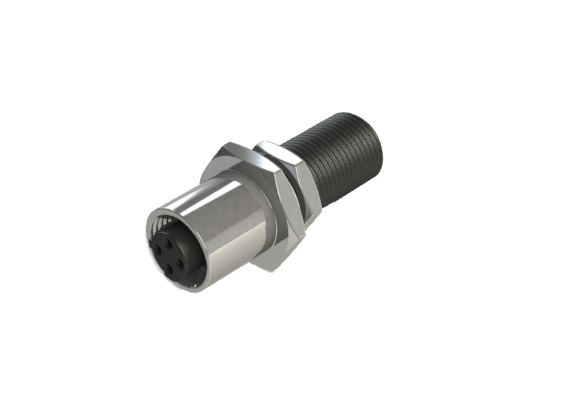 IP66 to 68 M12 C code M12 Accessories 4 Pins 公對母 分接器 防水連接器 C12PIA-MFM44