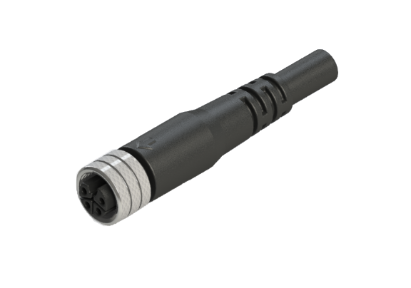 Etanche IP66 à 68 M12 L code 4 broches Connecteur d'assemblage de câble femelle L12P-M204SM