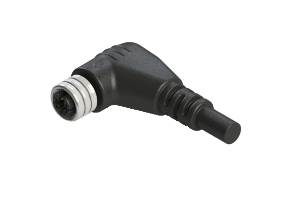 Impermeable IP66 a 68 M12 M código 4 Pines Hembra Cable Conjunto Conector M12P-M604RM