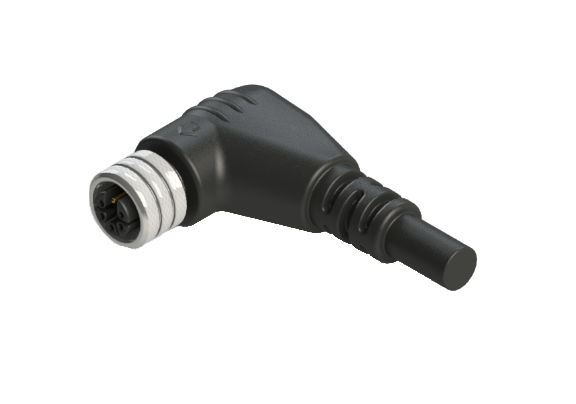 Impermeable IP66 a 68 M12 M código 4 Pines Hembra Cable Conjunto Conector M12P-S604RM