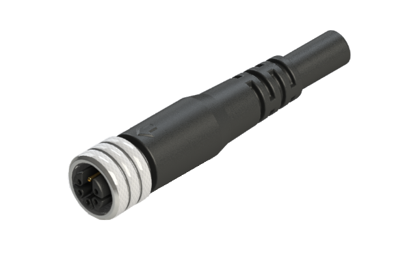 Impermeable IP66 a 68 M12 M código 4 Pines Hembra Cable Conjunto Conector M12P-S604SM