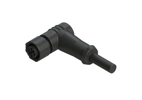 IP66 to 68 M12 S code 4 Pins 母針 外部線材加工 防水連接器 S12P-P204RN