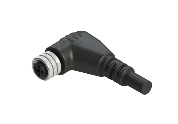 Waterproof IP66 to 68 M12 T code 4 Pins Female Cable Assembly Connector T12P-M204RM