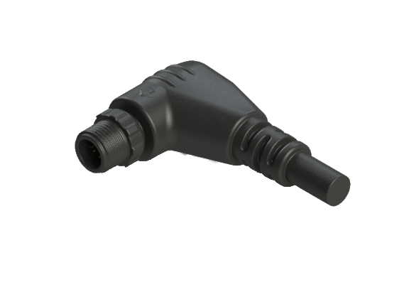 Waterproof IP66 to 68 M12 Y code 8 Pins Male Cable Assembly Connector Y12DI-P144RM