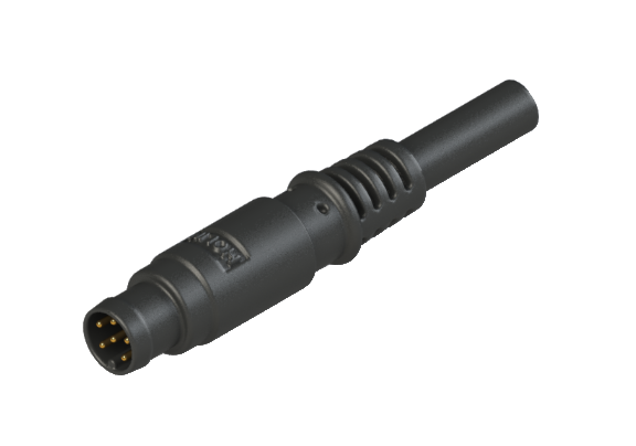 IP65 M8 A code 6 Pins 公針 外部線材加工 防水連接器 A08I-N106SM