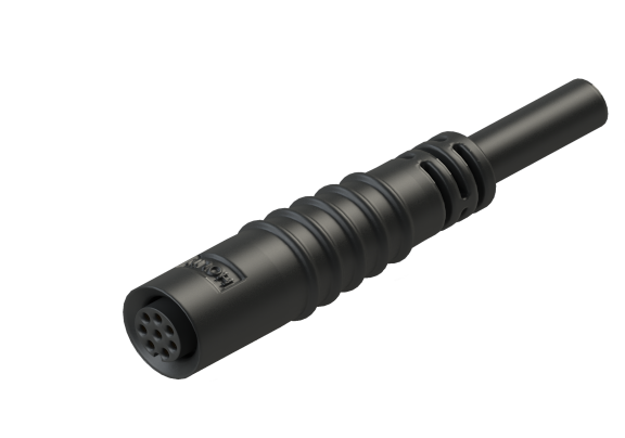 IP65 M8 A code 3 Pins 母針 外部線材加工 防水連接器 A08D-N203SM