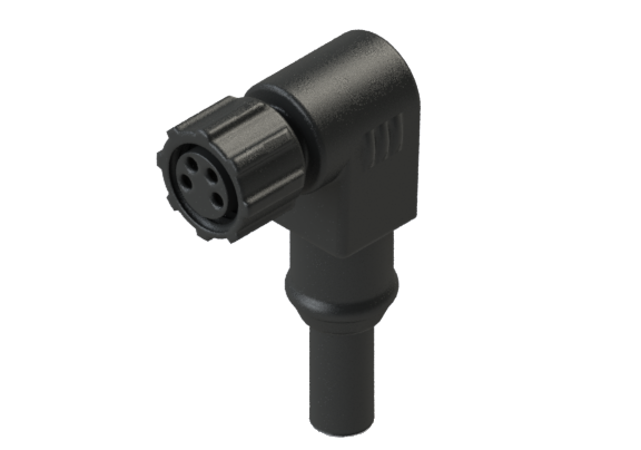 IP66 to 68 M8 A code 3 Pins 母針 外部線材加工 防水連接器 A08D-P203RN