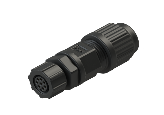 IP66 to 68 M8 A code 3 Pins 母針 外部線組裝式 防水連接器 A08D-P203SA