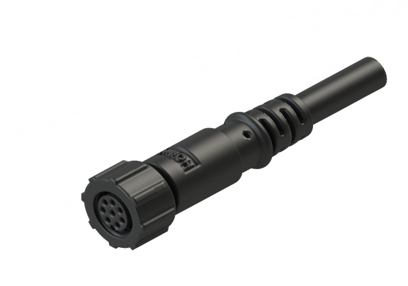 IP66 to 68 M8 A code 3 Pins 母針 外部線材加工 防水連接器 A08D-P203SM