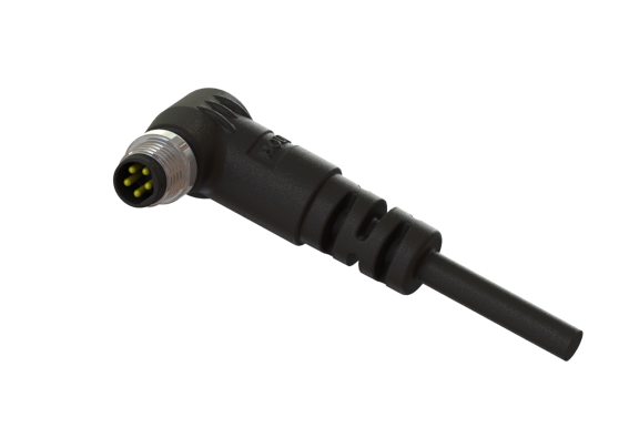 防水 IP66 ～ 68 M8 B コード 5 ピンオスピン 外部ケーブル加工 コネクタ B08D-M105RM