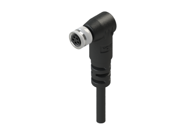 防水 IP66 ～ 68 M8 B コード 5 メス 外部ケーブル加工 コネクタ B08D-M205RM
