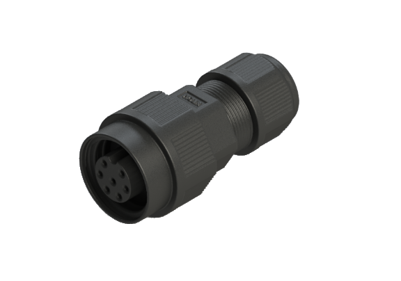IP67 P-size 4 Pins 母針 外部線組裝式 防水連接器 CPP-P204SA
