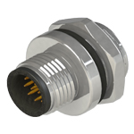 M12 A code 12 pins bulkhead connector