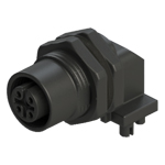 M12 A code 5 pin right angle pcb connector