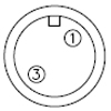 M12 A code 2 pins connector’s assignment / pin out and application.