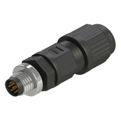 Conector de cable M8, conector acoplable limado, tipo soldadura de cable, tuerca metálica, conector macho M8 de 8 pines.