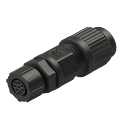 Conector M8 Conector de cable tipo ensamblaje de 8 pines, conector de cable hembra m8. Tipo tuerca roscada de plástico.