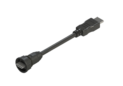 防水 HDMI A タイプ オス ケーブル アセンブリ コネクタ WHDMAC-PB-xxM