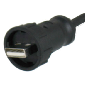 Conector de cable sobremoldeado